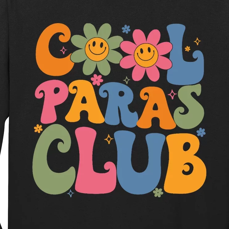 Cool Paras Club Paraprofessional Paraeducator Back To School Long Sleeve Shirt