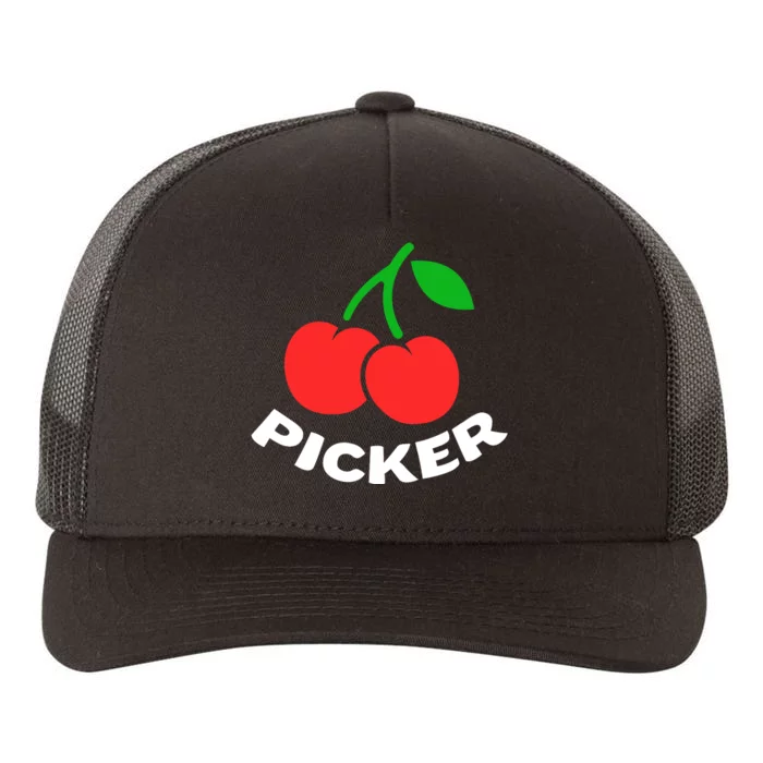 Cherry Picker Cherries Fruit Picking Yupoong Adult 5-Panel Trucker Hat