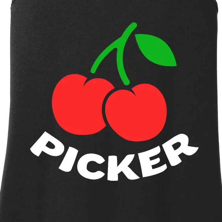 Cherry Picker Cherries Fruit Picking Ladies Essential Tank