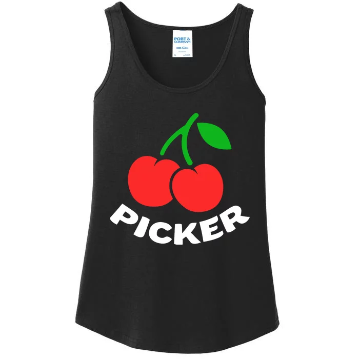 Cherry Picker Cherries Fruit Picking Ladies Essential Tank