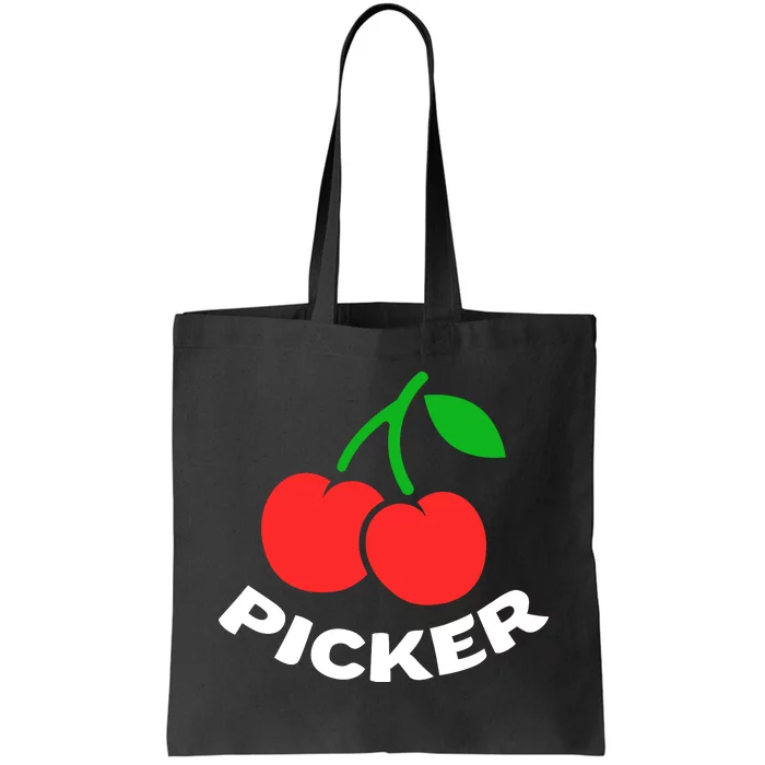 Cherry Picker Cherries Fruit Picking Tote Bag