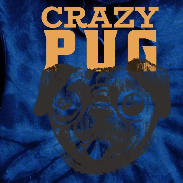 Crazy Pug Tie Dye Hoodie