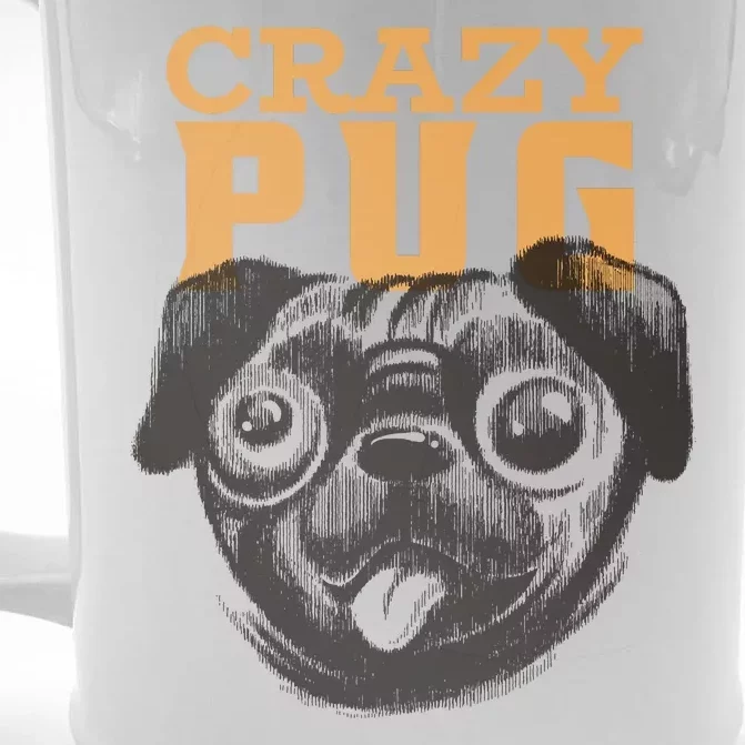 Crazy Pug Front & Back Beer Stein