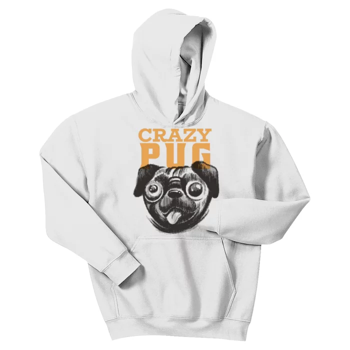 Crazy Pug Kids Hoodie