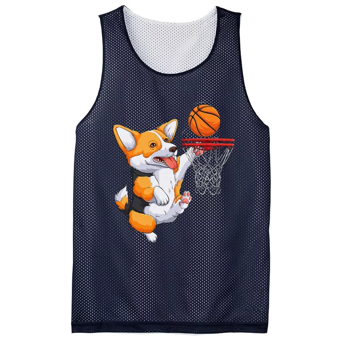 Corgi Puppy Corgi Basketball For Pet Lovers Women Mesh Reversible Basketball Jersey Tank