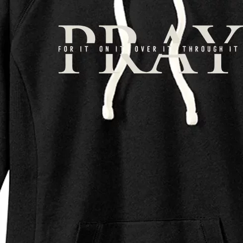 Christian Pray Women's Fleece Hoodie