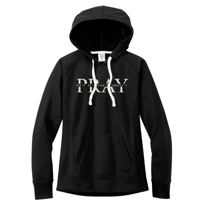 Christian Pray Women's Fleece Hoodie