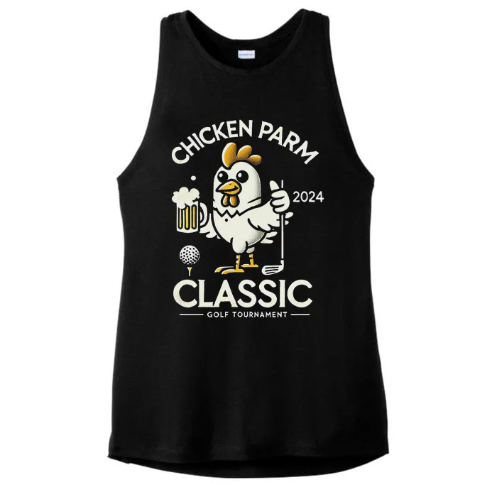 Chicken Parm Classic Ladies Tri-Blend Wicking Tank