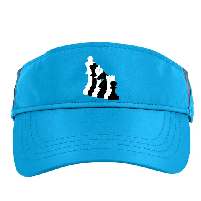 Chess Pieces, Chess Lover, Titled Chess Player, Chess Master Adult Drive Performance Visor