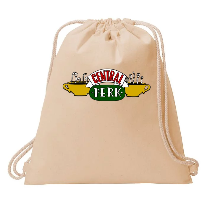 Central Perk Coffee Lover Drawstring Bag