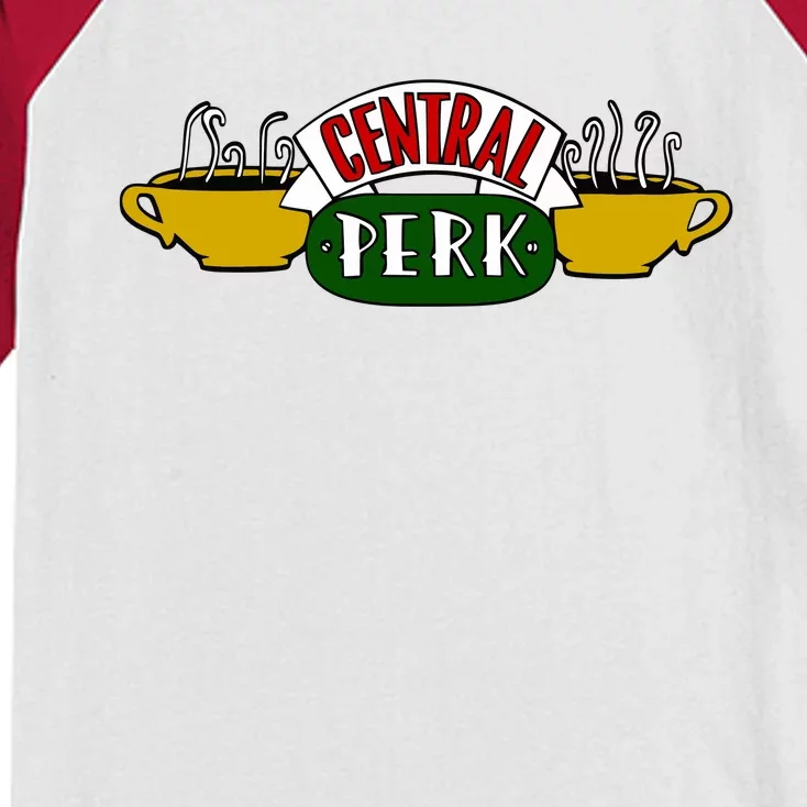 Central Perk Coffee Lover Kids Colorblock Raglan Jersey