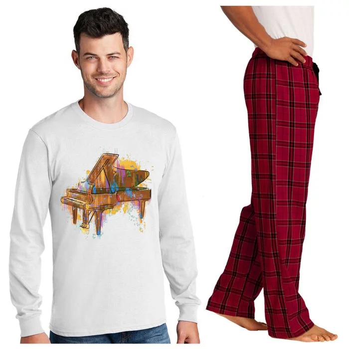 Colorful Piano Long Sleeve Pajama Set