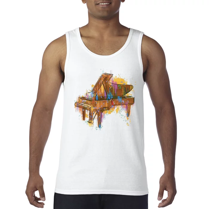 Colorful Piano Tank Top