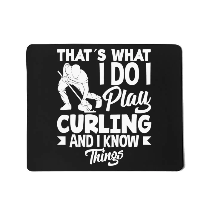 Curling Player Curler Winter Sports Curl Mousepad