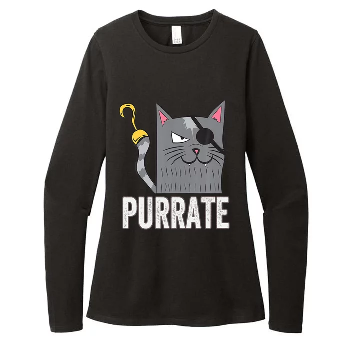 Cat Pirate Cats Halloween Cat Lover Gift Womens CVC Long Sleeve Shirt