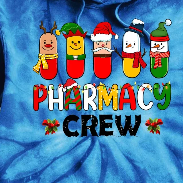 Christmas Pharmacy Crew Matching Team Matching Family Tie Dye Hoodie