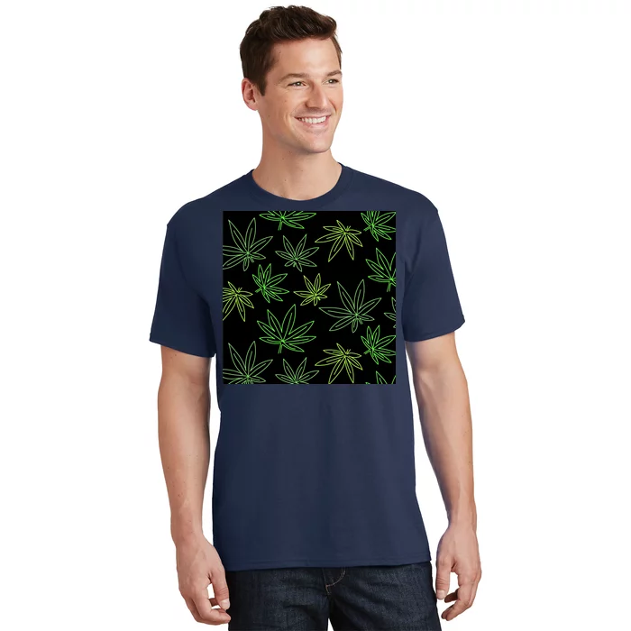 Cannabis Pattern T-Shirt