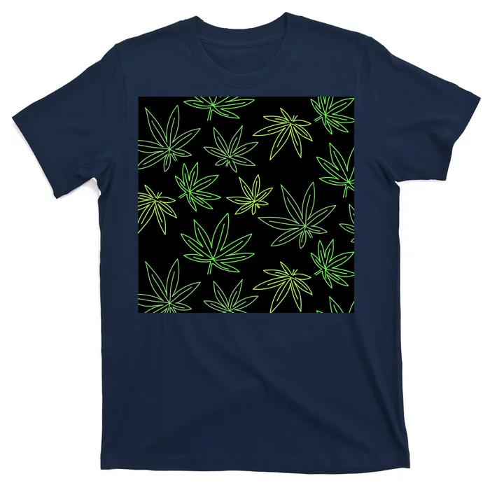 Cannabis Pattern T-Shirt