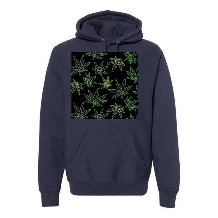 Cannabis Pattern Premium Hoodie