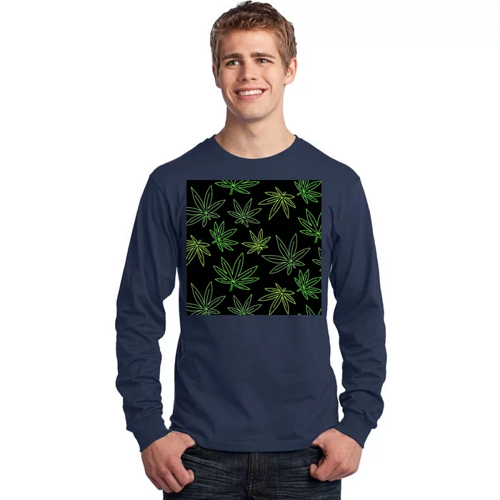 Cannabis Pattern Tall Long Sleeve T-Shirt