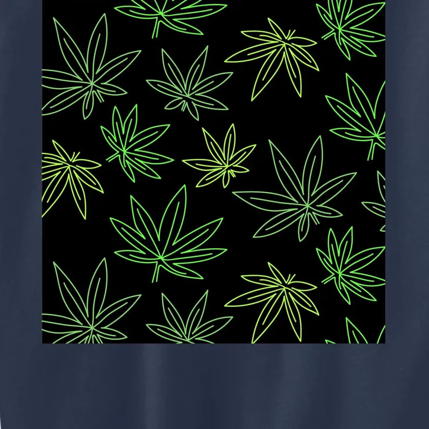 Cannabis Pattern Kids Sweatshirt