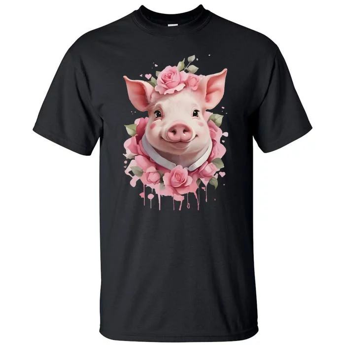 Cute Pig Tall T-Shirt