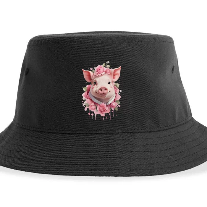 Cute Pig Sustainable Bucket Hat