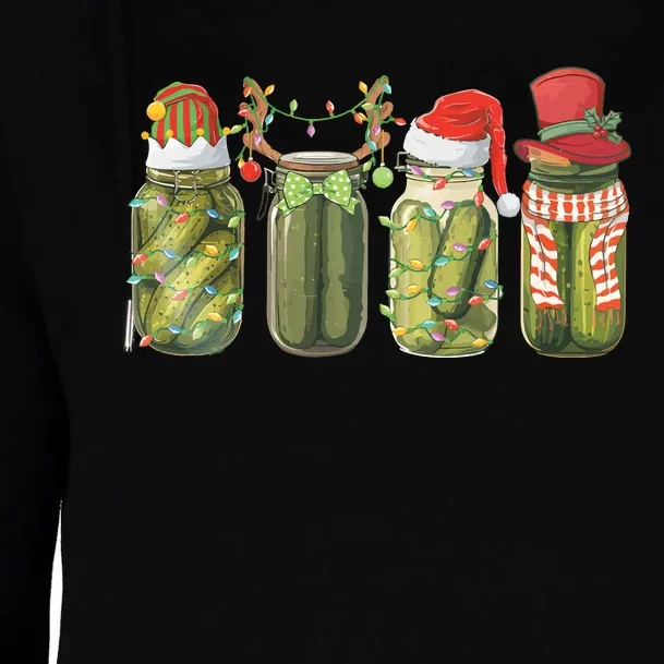 Christmas Pickle Canning Season Pickle Lovers Womens Funnel Neck Pullover Hood