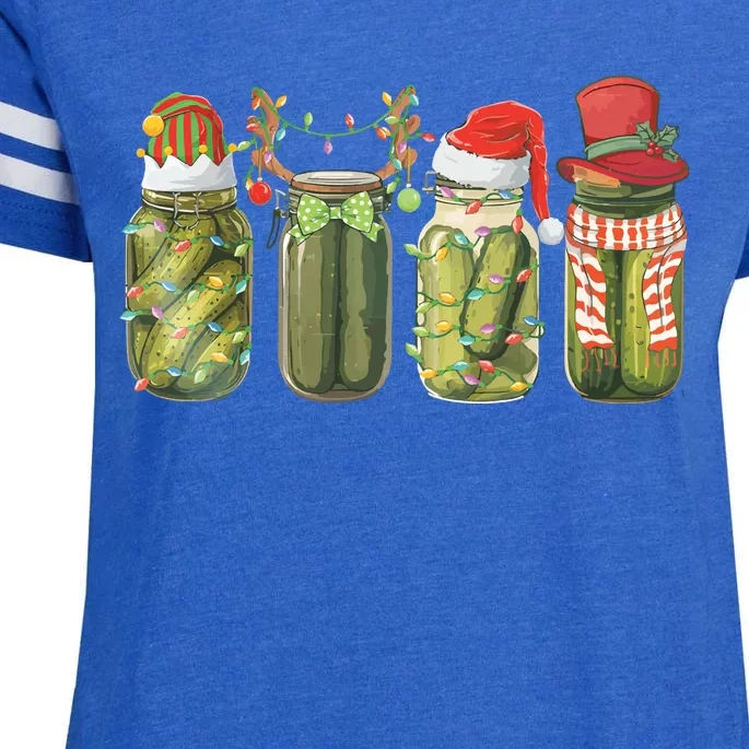 Christmas Pickle Canning Season Pickle Lovers Enza Ladies Jersey Football T-Shirt