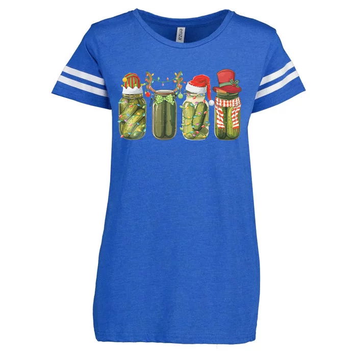 Christmas Pickle Canning Season Pickle Lovers Enza Ladies Jersey Football T-Shirt