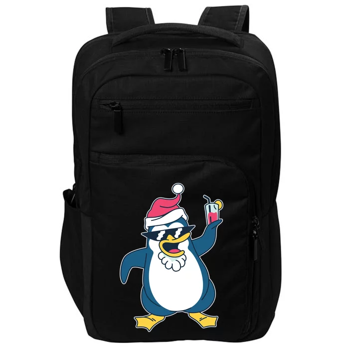 Christmas Penguin Cheers Gift Impact Tech Backpack