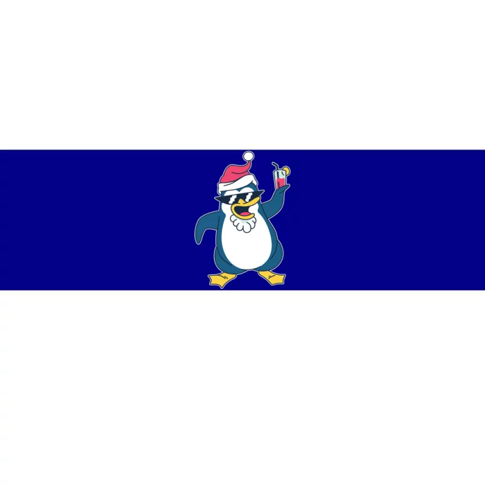 Christmas Penguin Cheers Gift Bumper Sticker