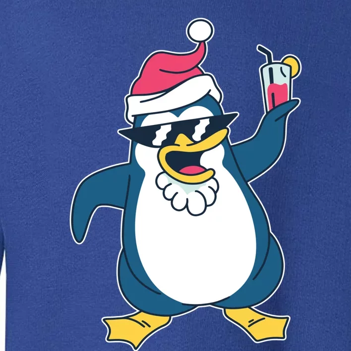 Christmas Penguin Cheers Gift Toddler Sweatshirt