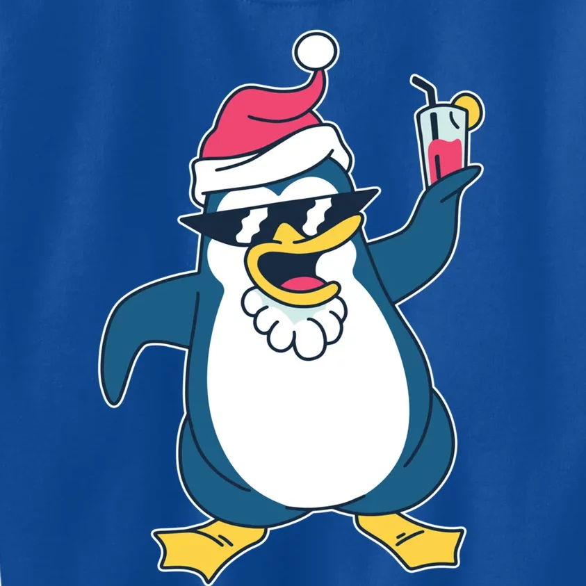 Christmas Penguin Cheers Gift Kids Sweatshirt