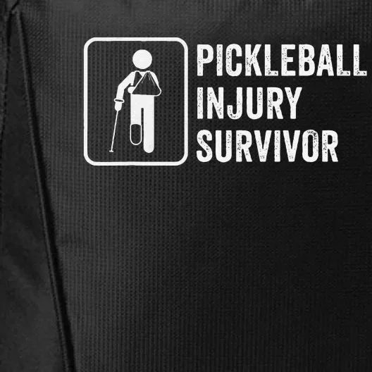 Cool Pickleball Coach With Saying Pickleball Injury Survivor City Backpack