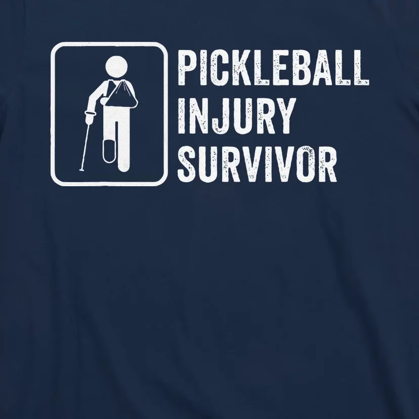 Cool Pickleball Coach With Saying Pickleball Injury Survivor T-Shirt