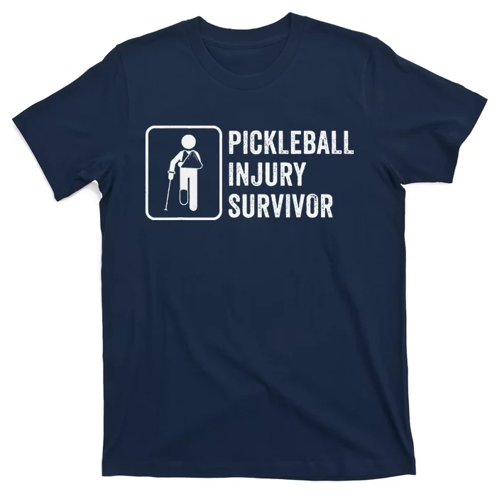 Cool Pickleball Coach With Saying Pickleball Injury Survivor T-Shirt