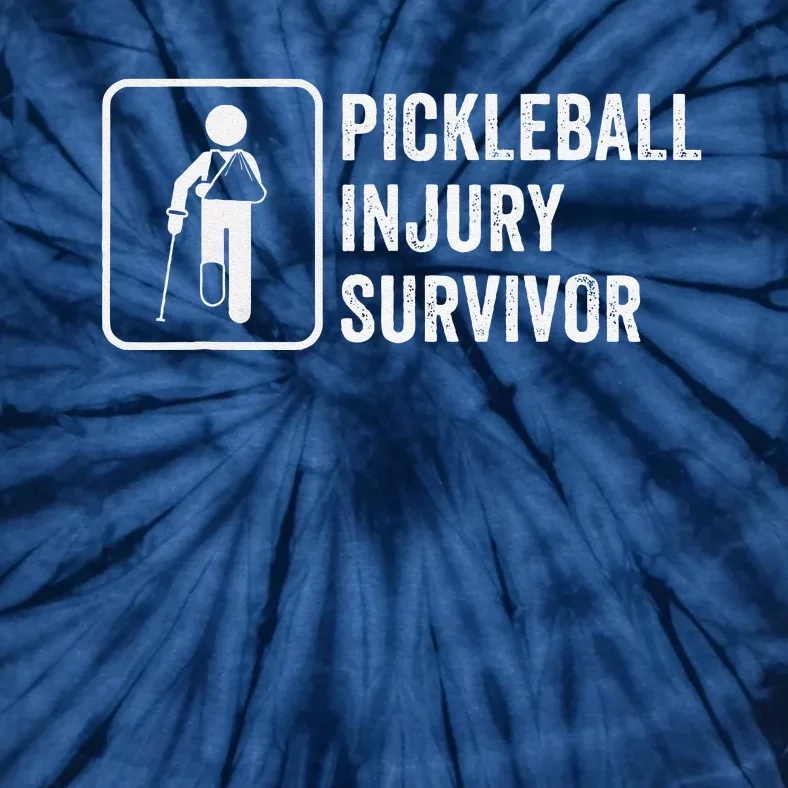 Cool Pickleball Coach With Saying Pickleball Injury Survivor Tie-Dye T-Shirt