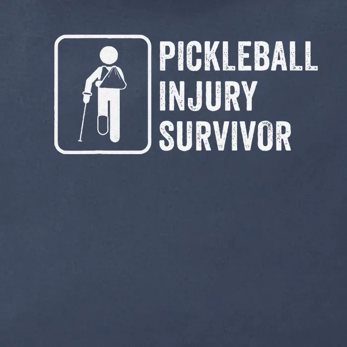 Cool Pickleball Coach With Saying Pickleball Injury Survivor Zip Tote Bag