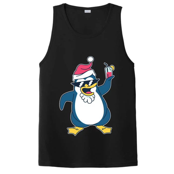 Christmas Penguin Cheers Cool Gift Performance Tank