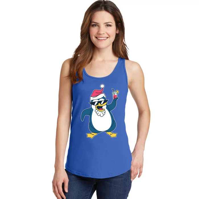 Christmas Penguin Cheers Cool Gift Ladies Essential Tank