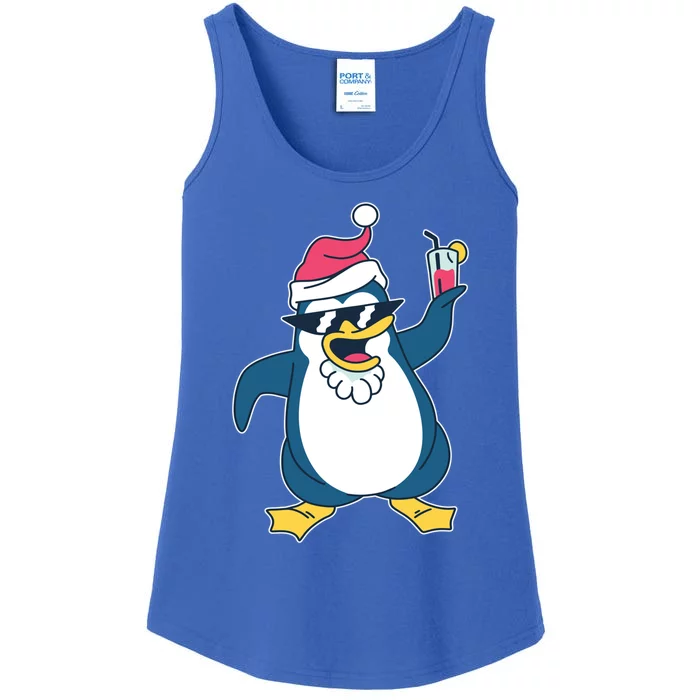 Christmas Penguin Cheers Cool Gift Ladies Essential Tank