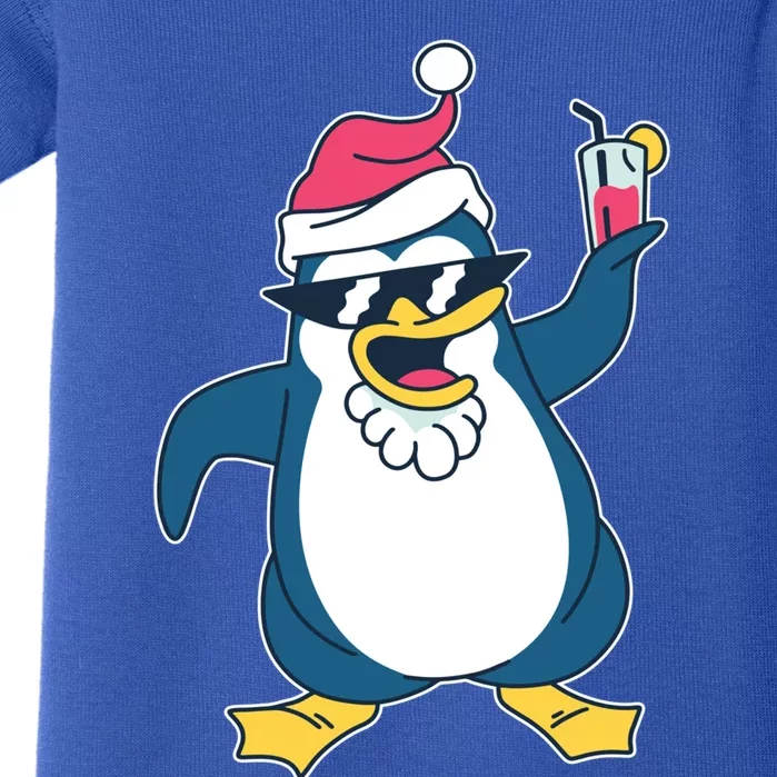 Christmas Penguin Cheers Cool Gift Baby Bodysuit