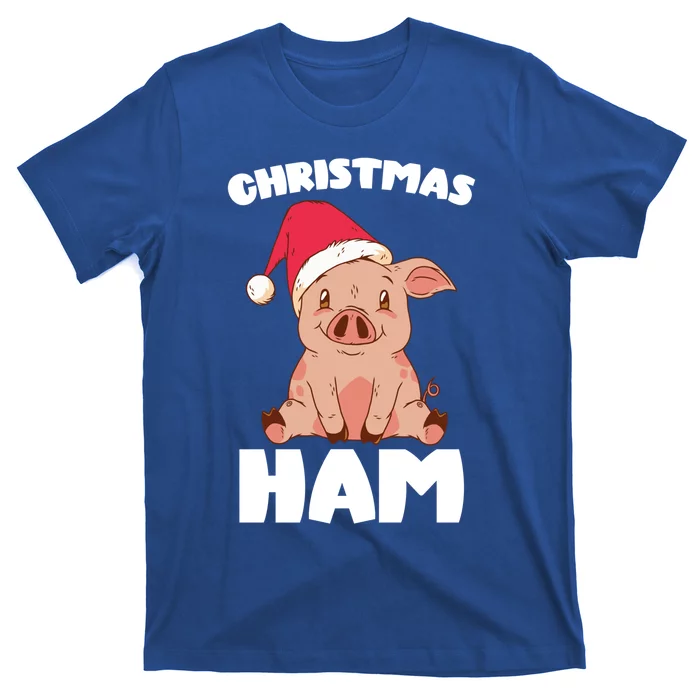 Christmas Pig Christmas Ham Cute Santa Pig Funny Christmas Gift T-Shirt