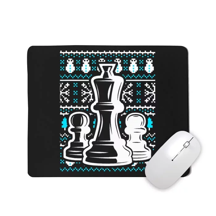 Chess Pieces Christmas Checkmate Tactics Castling Player Mousepad