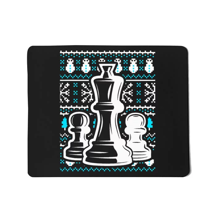 Chess Pieces Christmas Checkmate Tactics Castling Player Mousepad