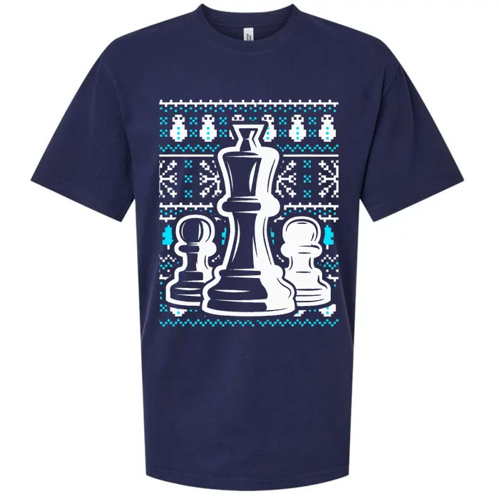 Chess Pieces Christmas Checkmate Tactics Castling Player Sueded Cloud Jersey T-Shirt