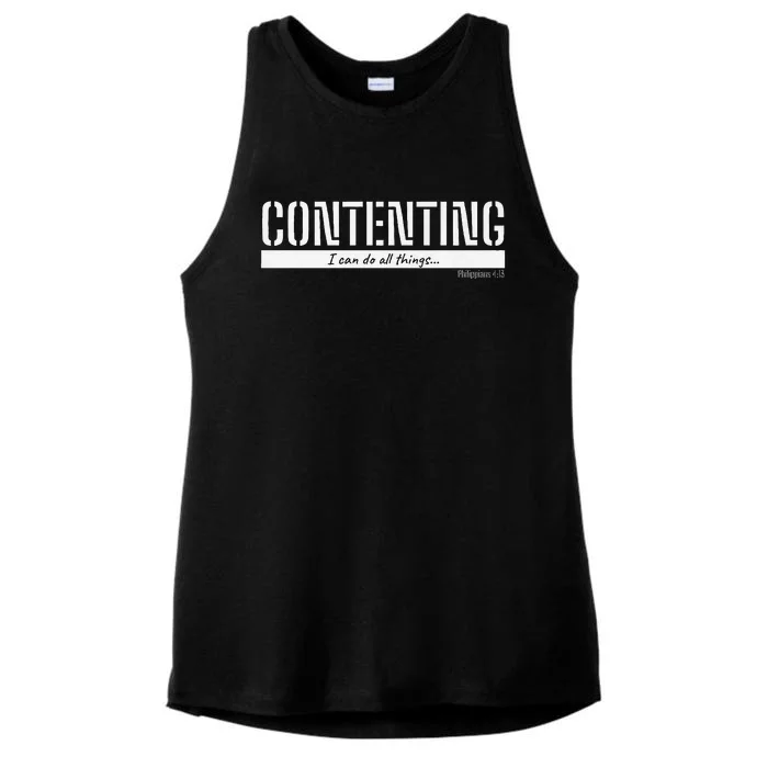 Contenting Premium Ladies Tri-Blend Wicking Tank