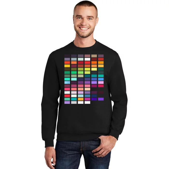 Color Palette Tall Sweatshirt