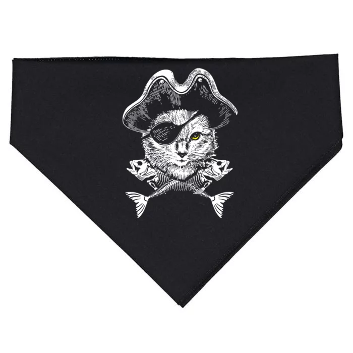 Cat Pirate USA-Made Doggie Bandana